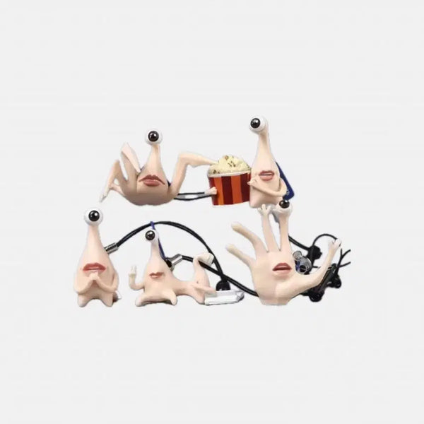 [BUNJANG] Parasite Evecap Earring Set 5 Types / 기생수 이어캡 키링 5종
