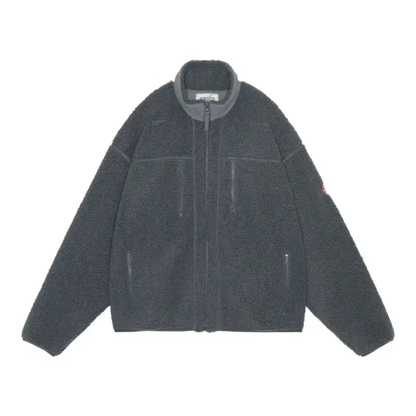 [BUNJANG] CarMnt Stand Collar Boa Zip-Up Grey XL / [XL] 카브엠트 스탠드 카라 보아 집업 그레이