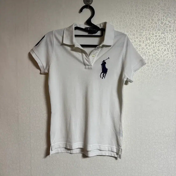 [BUNJANG] Polo Ralph Lauren Big Pony White Short Sleeve Polo Shirt / 폴로 빅포니 화이트 반팔 카라티 팝니다