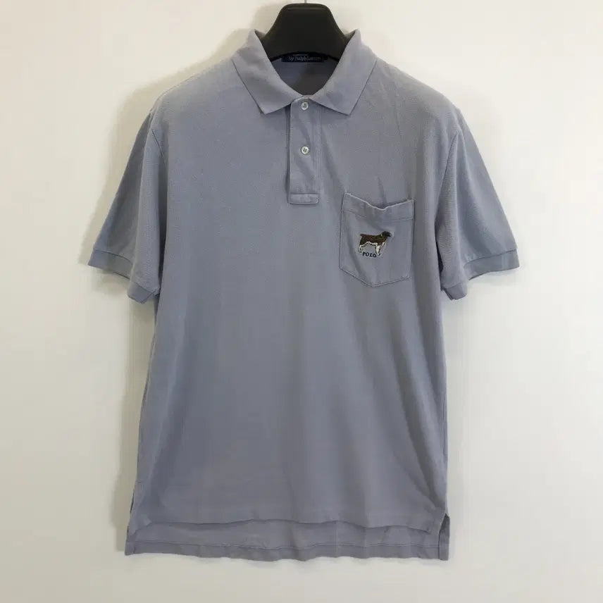 [BUNJANG] Polo Ralph Lauren Dog Embroidery Short Sleeve Polo Shirt / 폴로 랄프로렌 도그 자수 반팔카라티 [95-100]