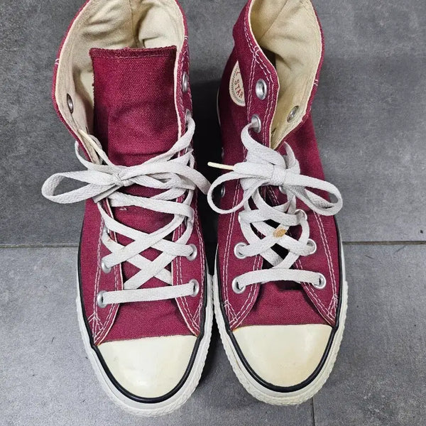 [BUNJANG] Converse High Top Burgundy Shoes / 컨버스 하이탑 버건디 240