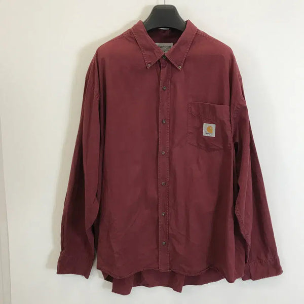[BUNJANG] Carhartt USA Work Shirt Burgundy XL / 칼하트 USA 워크셔츠 레드 [XL]
