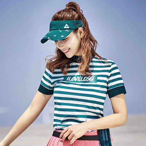 [BUNJANG] Le Coq Sportif Golf Span Summer Short-Sleeve T-shirt / 르꼬끄골프) 거의새거 스판 여름 반팔 티셔츠- 80