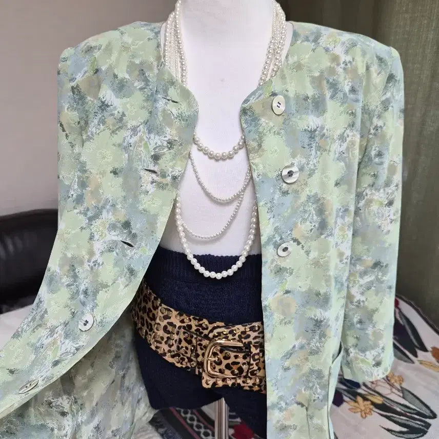 [BUNJANG] Modern Greenery Loose Fit Jacket / 세련 모던그리너리 루즈핏 자켓