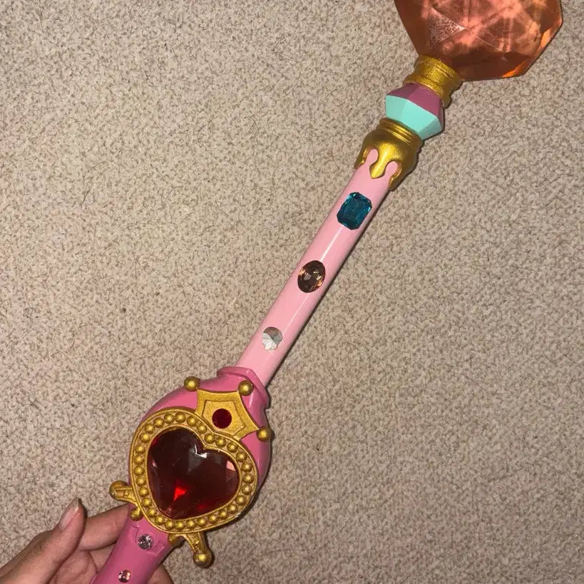 [BUNJANG] Sugar Sugar Rune Chocolat Lune Heart Stick Real Size Prop / [실제 사이즈] 슈가슈가룬 쇼콜라 룬하트스틱 고전완구 코스프레