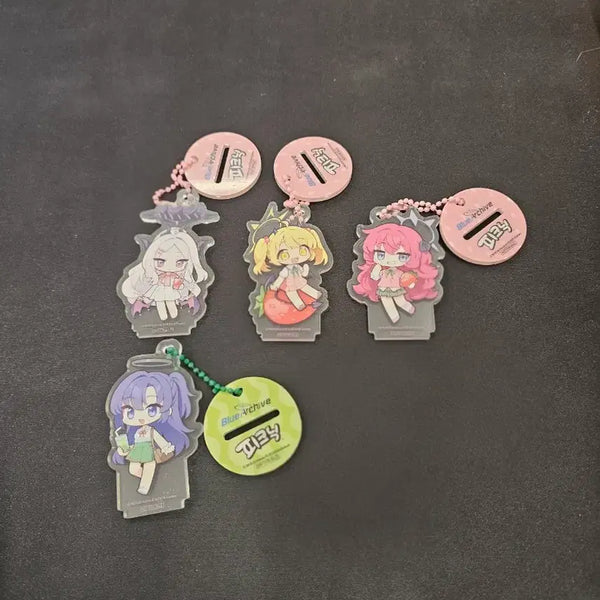 [BUNJANG] Blue Archive Hina/Ibuki/Iroha/Yuuka Acrylic Keychain & Cup Holder Set / 블루아카 히나/이부키/이로하/유우카 아크릴키링+컵 팝니다