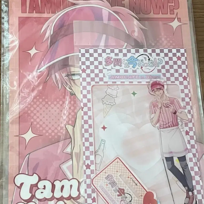 [BUNJANG] Tamon-kun Acrylic Stand & A5 Clear Poster Set / 타몬군 지금 어느쪽?! 카페 콜라보 아크릴 +하드브로마이드 세트 팝니