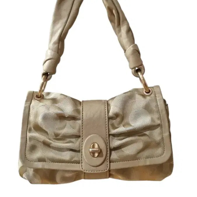 [BUNJANG] Vintage Coach Park Signature Jacquard Mini Shoulder Bag / 빈티지 코치 파커 옵 아트 자카드 플랩 미니 숄더백 y2k 갸루 히메