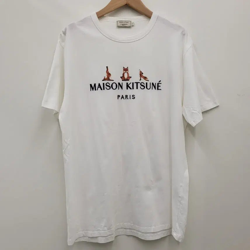 [BUNJANG] Maison Kitsuné Yoga Fox Short Sleeve T-Shirt / 메종키츠네 요가 폭스 반팔티 국내 정품