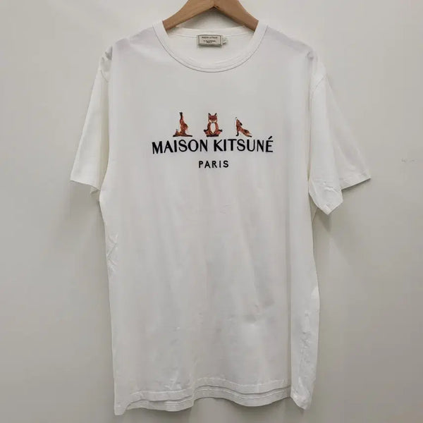 [BUNJANG] Maison Kitsuné Yoga Fox Short Sleeve T-Shirt / 메종키츠네 요가 폭스 반팔티 국내 정품