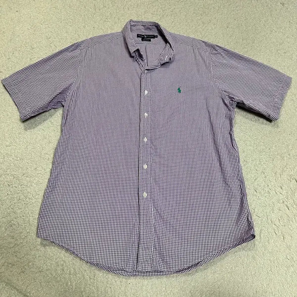 [BUNJANG] Polo Ralph Lauren Check Short Sleeve Shirt / 폴로 랄프로렌 체크 반팔 셔츠 100
