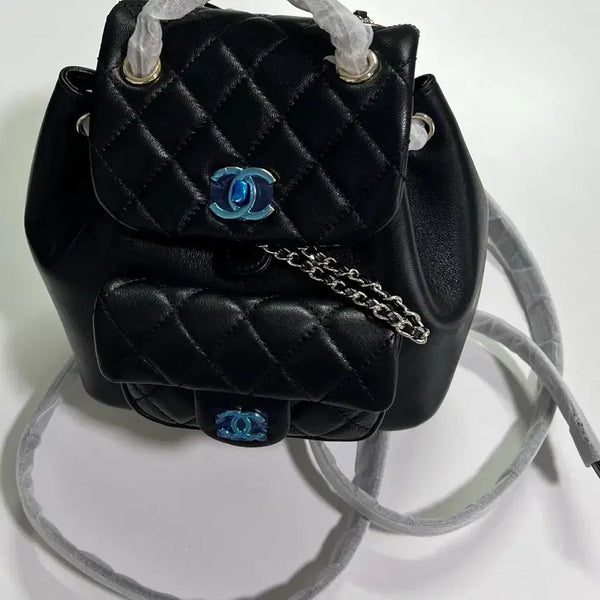 [BUNJANG] Chanel Duma Backpack Small Black Lambskin / 듀마 원포켓 스몰