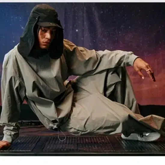 [BUNJANG] New Era Ice Tech Setup Tracksuit (Khaki, 2XL Top/XL Bottom) / 뉴에라 아이스테크 셋업(2XL/XL)