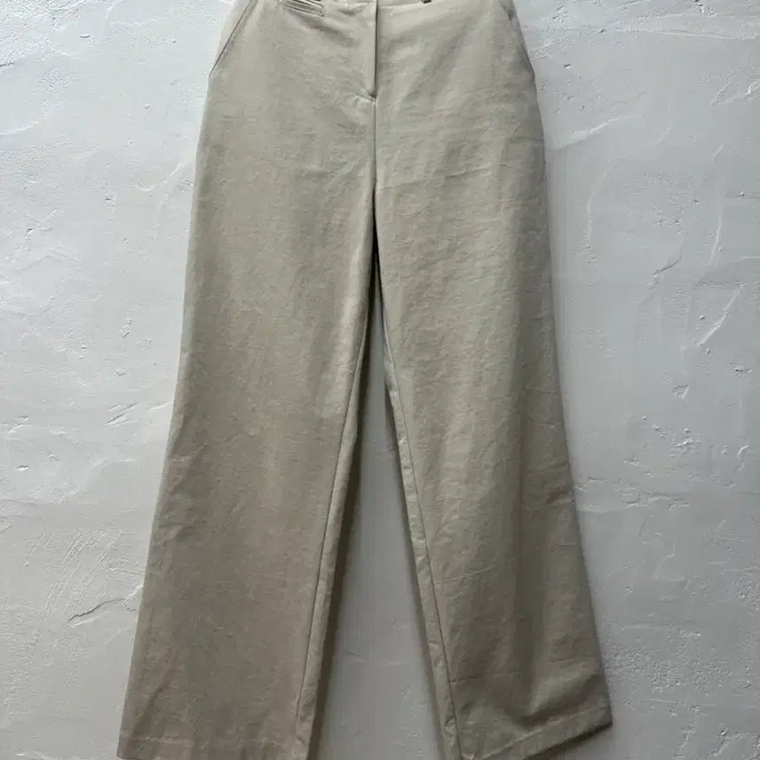 [BUNJANG] AtG Women's Cream Wide Leg Slacks Size 55 / AtG 여 슬랙스 크림/와이드 55