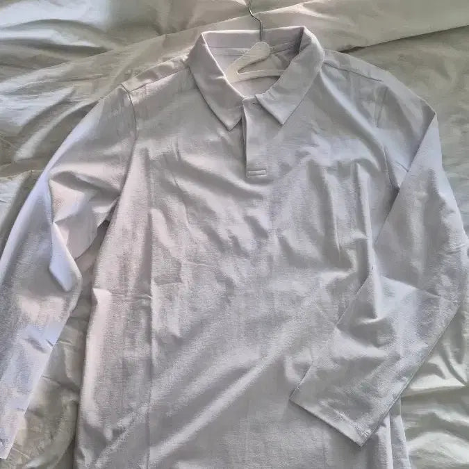 [BUNJANG] Mula Short Sleeve T-Shirt White L / 뮬라 카라티 셔츠 화이트 L