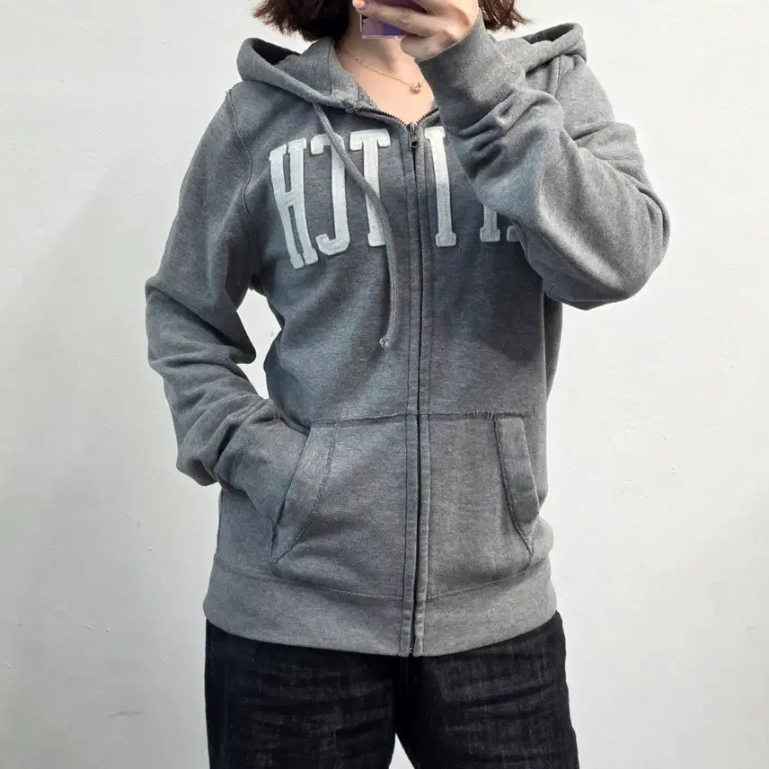 [BUNJANG] Abercrombie & Fitch Gray Hoodie Zip-Up - Size S / [프립]S/아베크롬비 후드 집업 그레이