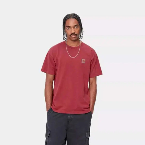 [BUNJANG] Carhartt WIP Vista T-Shirt Scarlet Garment Dyed / 칼하트 Wip 비스타 티셔츠 스칼렛 가먼트 다이드 L
