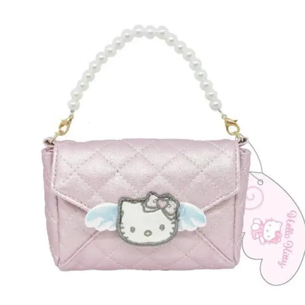[BUNJANG] Sanrio Hello Kitty Angel Pouch Card Holder Quilted Pink / 산리오 헬로키티 엔젤 파우치 카드지갑 정품 퀼팅 핑크 미개봉