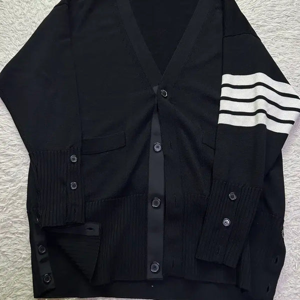 [BUNJANG] Thom Browne Elongated Cardigan Black Size 2 / [2size, 새상품급] 톰브라운 일롱게이티드 롱 가디건