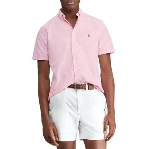 [BUNJANG] Polo Ralph Lauren Oxford Shirt Pink L / 폴로 랄프로렌 반팔 셔츠 핑크 L