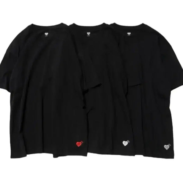 [BUNJANG] Human Made 3-Pack Black T-Shirt (M, Sealed) / 휴먼 메이드 티셔츠 블랙 (3팩) 미개봉 M (미개봉)