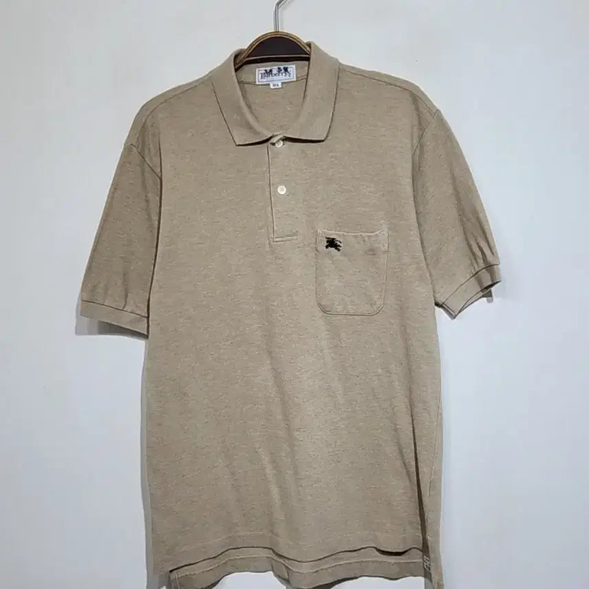 [BUNJANG] Burberry Men's Short Sleeve Polo Shirt Pocket Logo PK Japanese Edition / (M) 버버리 반팔 카라티 포켓 로고 PK 폴로 티셔츠 일본판