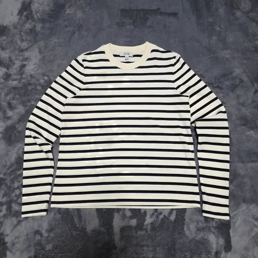 [BUNJANG] COS Women's Stripe Long Sleeve T-Shirt / (S)여성 COS 코스 스트라이프 긴팔 티셔츠