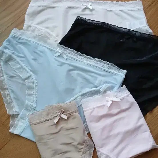 [BUNJANG] Women's Comfortable Seamless Underwear - 5 Pack / 퀼리터 좋은 여성 팬티 5장 66, 77