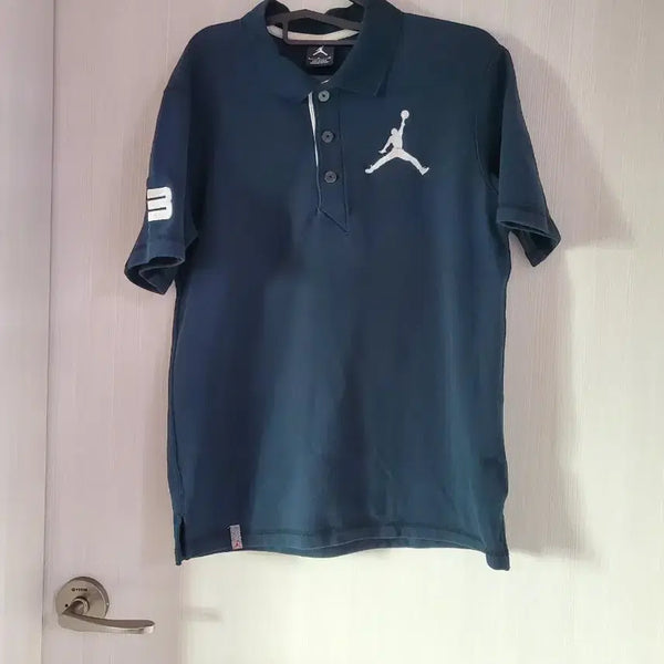 [BUNJANG] Air Jordan Men's Navy Polo Shirt / 에어 조던 남성용네이비 폴로티 네이비