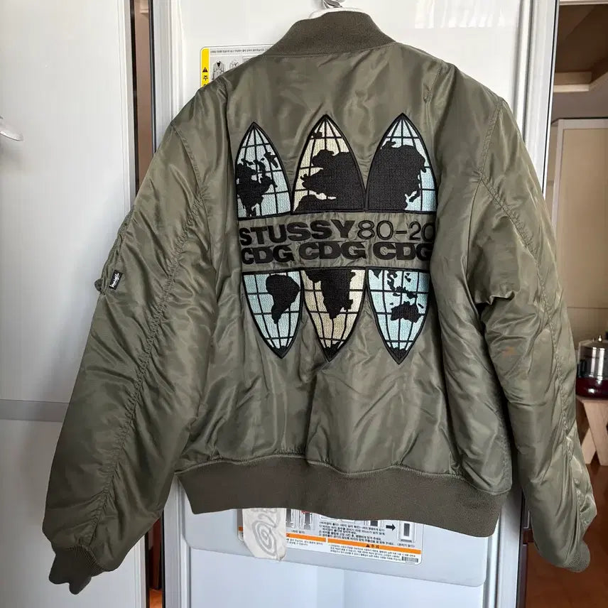 [BUNJANG] Stussy CDG MA-1 Jacket / [M] 스투시 CDG 꼼데 MA-1 마원 자켓