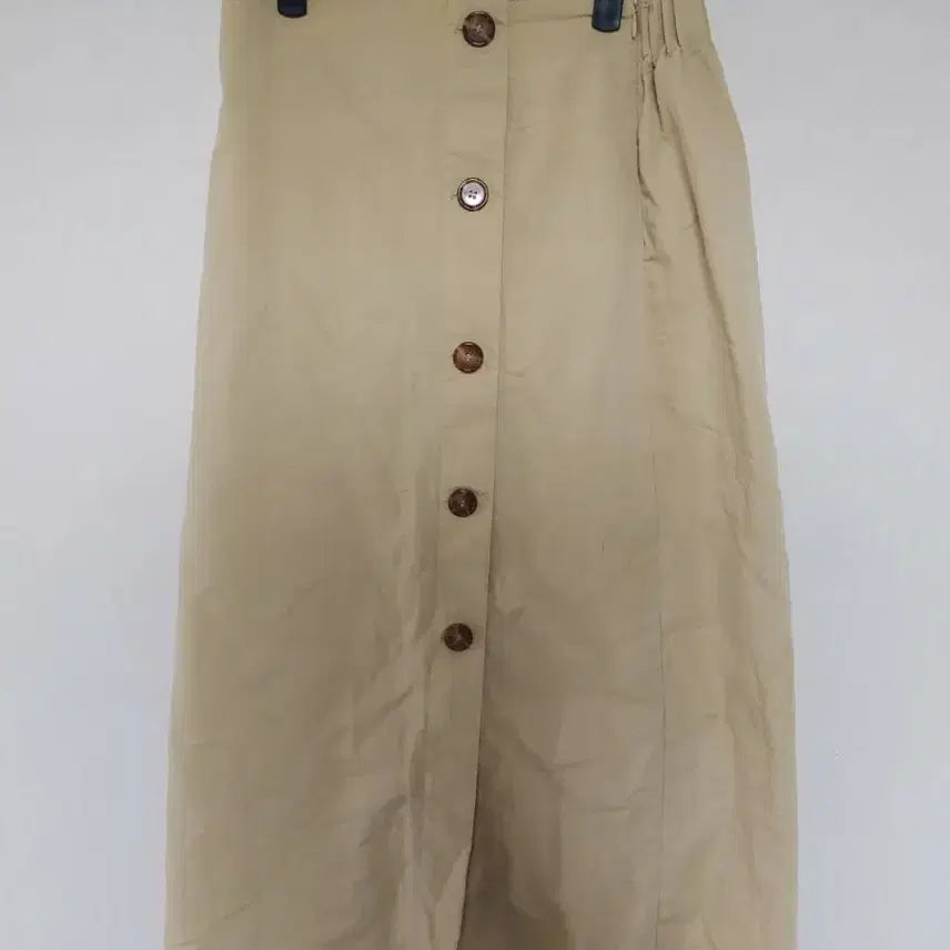 [BUNJANG] BEAKER Beige Button Long Skirt / 22년 BEAKER 베이지 버튼 롱 스커트