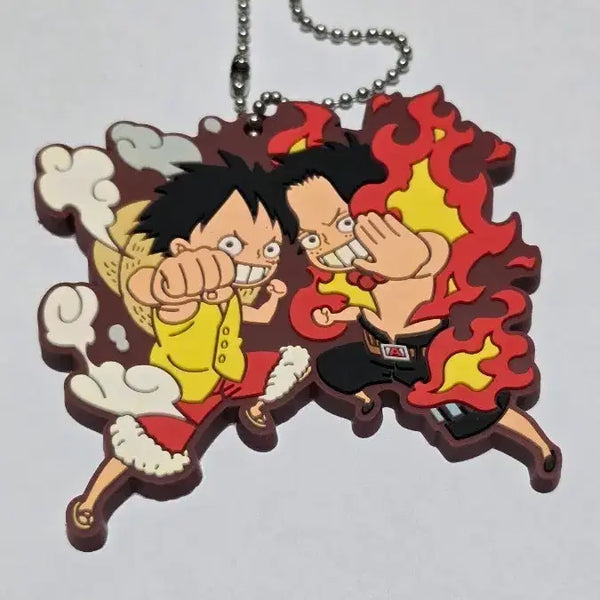 [BUNJANG] One Piece Ace & Luffy Rubber Strap / 원피스 에이스 루피 러버스트랩