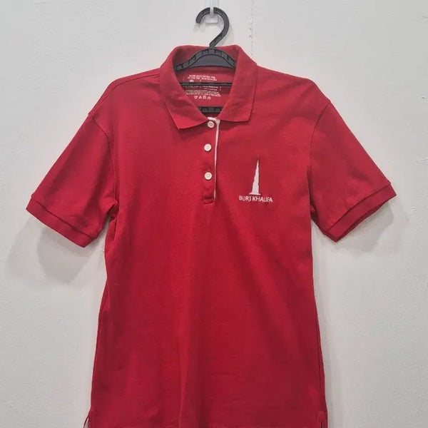 [BUNJANG] Dubai Burj Khalifa Commemorative T-Shirt Red Men's Large / [L] 두바이 부르즈 할리파 기념 반팔 카라티 레드 남성