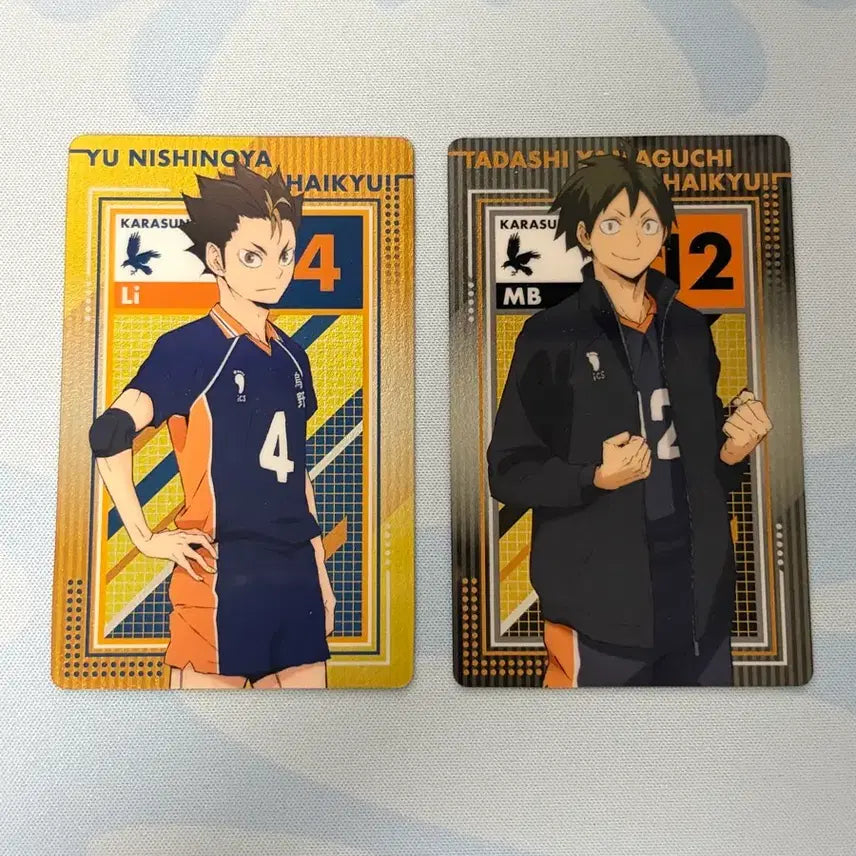 [BUNJANG] Haikyuu Nishinoya Yamaguchi Card Bundle Set / 하이큐 니시노야 야마구치 카드 일괄