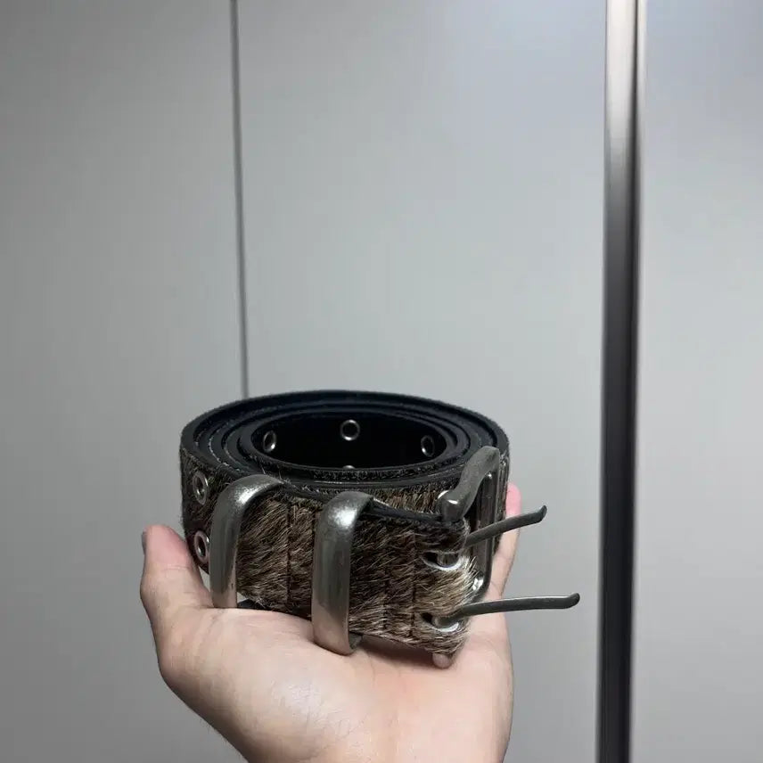 [BUNJANG] Camien MJD Double Hole Belt Oak Brown / 카미엔 mjd 더블홀벨트 오크 브라운