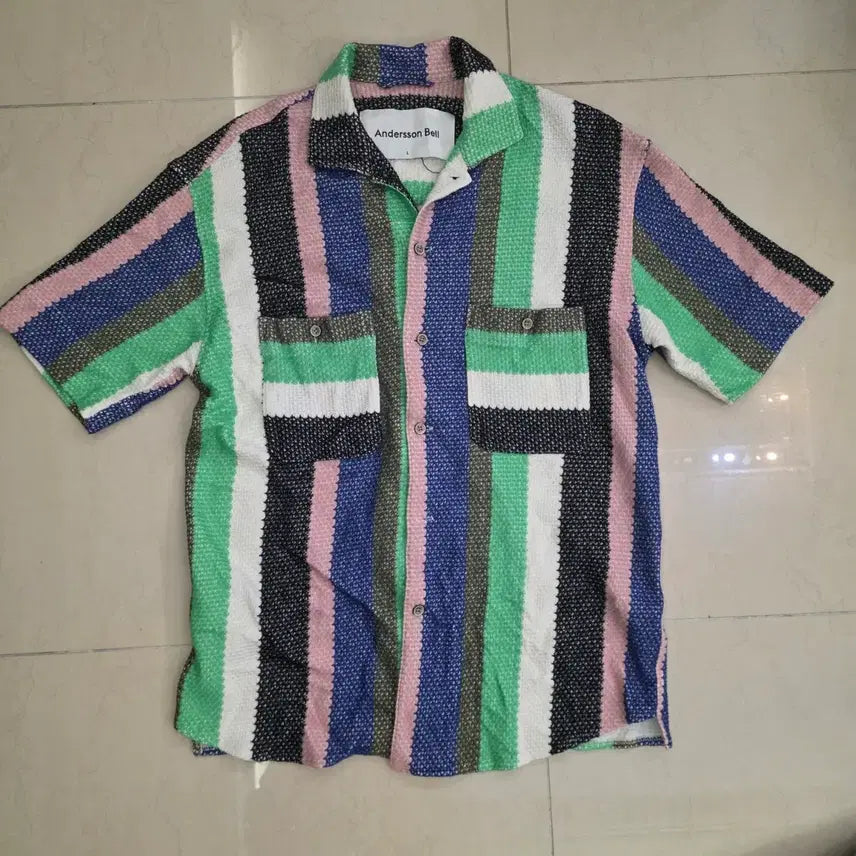 [BUNJANG] Andersson Bell Stripe Shirt L / Andersson Bell 앤더슨벨 스트라이프 셔츠L