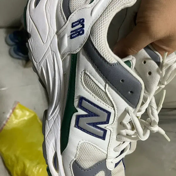 [BUNJANG] New Balance 878 Navy Green Point White Sneakers / 뉴발 878 255