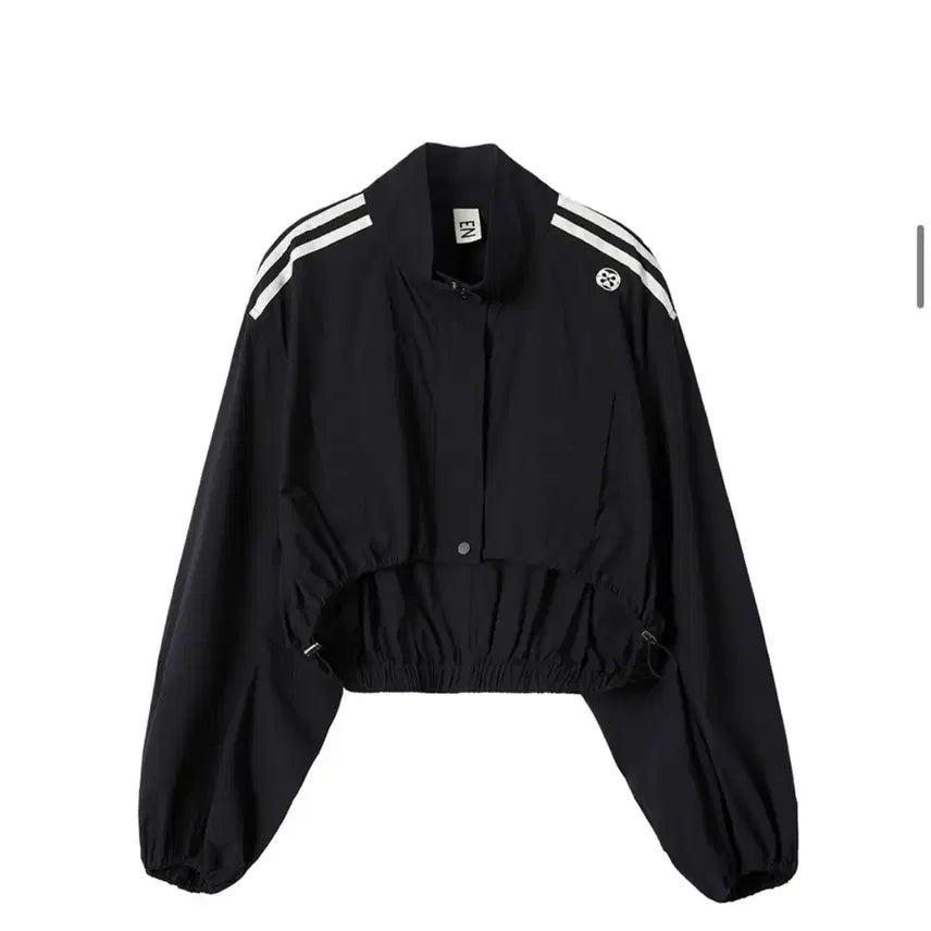 [BUNJANG] ENOR Double Stripe String Crop Jacket / 엔오르 DOUBLE STRIPE STRING CROP JACKET