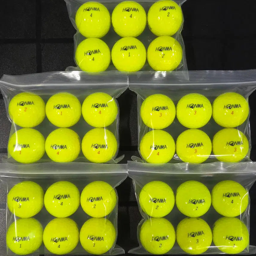 [BUNJANG] Honma A-Grade TW 3-Piece Color Used Golf Balls (30 pcs) / 혼마 A급 Tw 3피스 컬러 로스트볼 30구 중고골프공 -무료배송-