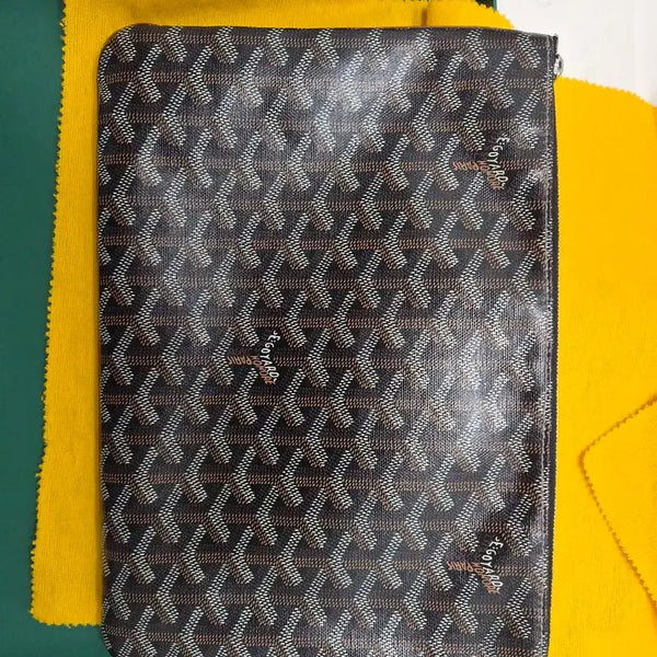 [BUNJANG] Goyard Sena Clutch Bag Black Tan MM / 정품)고야드 세나 클러치백 블랙탄mm