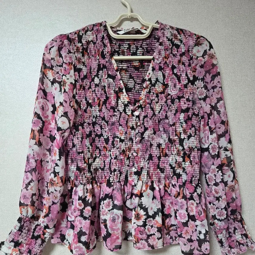 [BUNJANG] Zara Floral Pattern Blouse / 자라 플라워패턴 블라우스 24