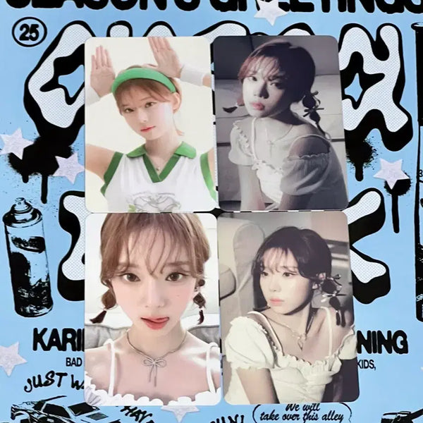 [BUNJANG] Aespa Winter 2024 Season's Greetings Photocard Bundle Set / 에스파 윈터 포토카드 4장 포카 일괄 양도해요 시그 시즌그리팅 2024