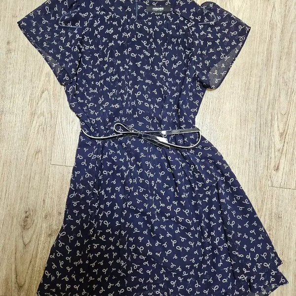 [BUNJANG] Renoma Black Label Navy Chiffon Dress / 네이비 쉬폰 원피스 8천원에 판매합니다.