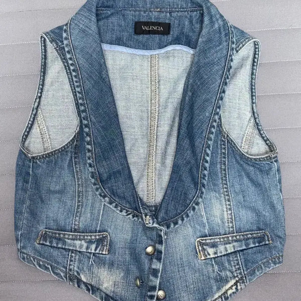 [BUNJANG] Vintage Y2K Denim Vest / 빈티지 y2k 데님 베스트