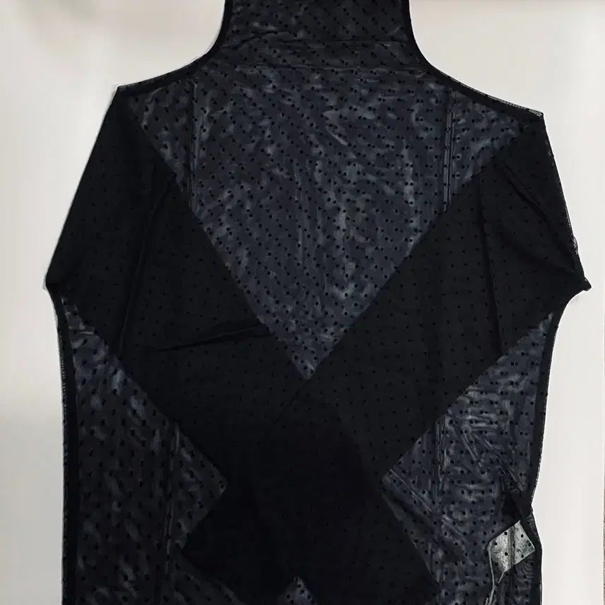 [BUNJANG] GUILT FREE Dot Turtleneck See-Through Top Black / 길트프리  도트 목폴라 시스루 탑 블랙 GTFR