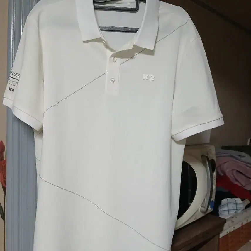 [BUNJANG] K2 Men's Polo Shirt - Ivory / K2 남성용 폴로셔츠 아이보리