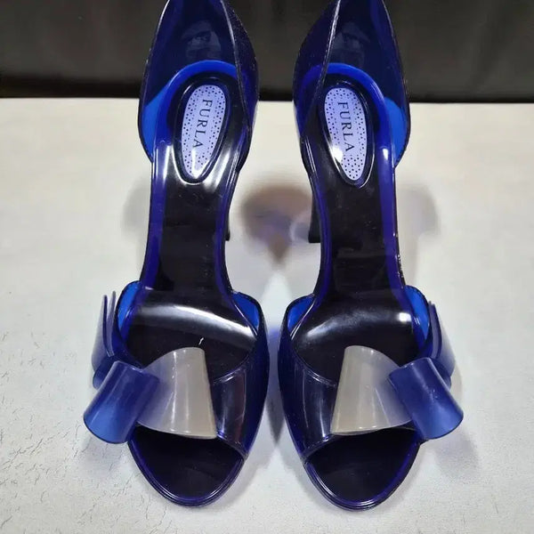 [BUNJANG] FURLA Aurora Jelly Sandals 38 Blue / 훌라 오로라 젤리 샌들 38 블루 새상품