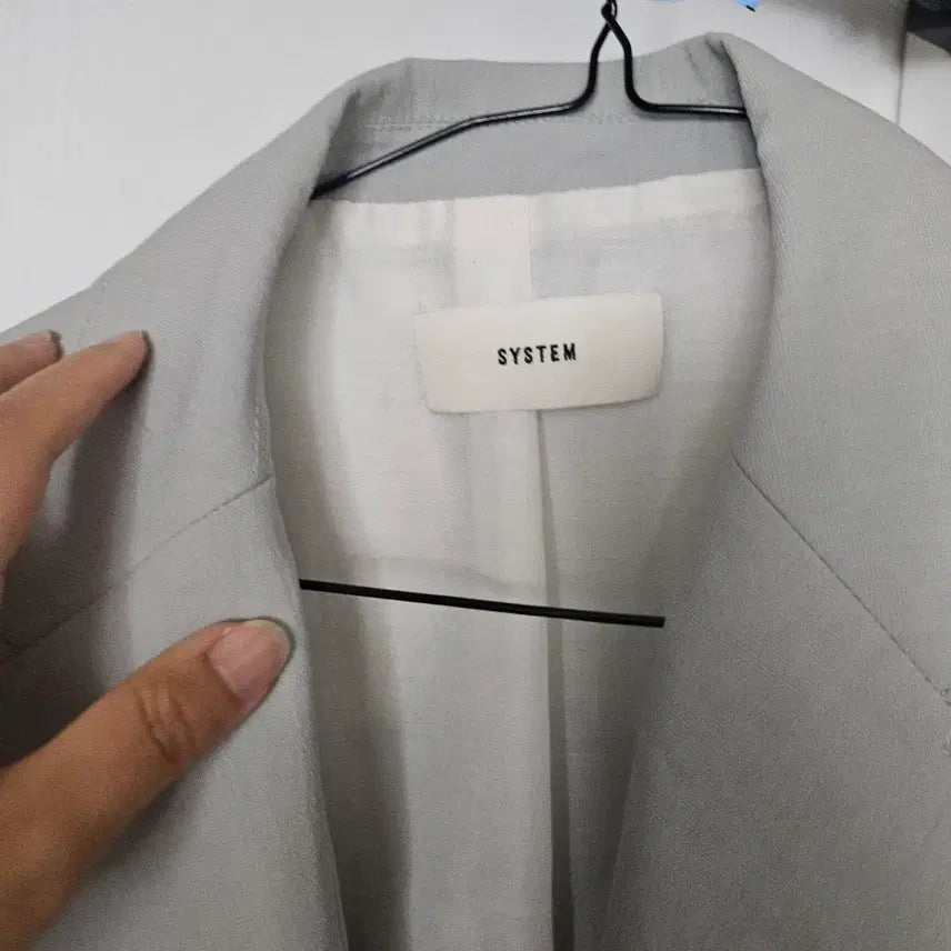 [BUNJANG] System Light Grey Jacket / 시스템 자켓 라이트그레이