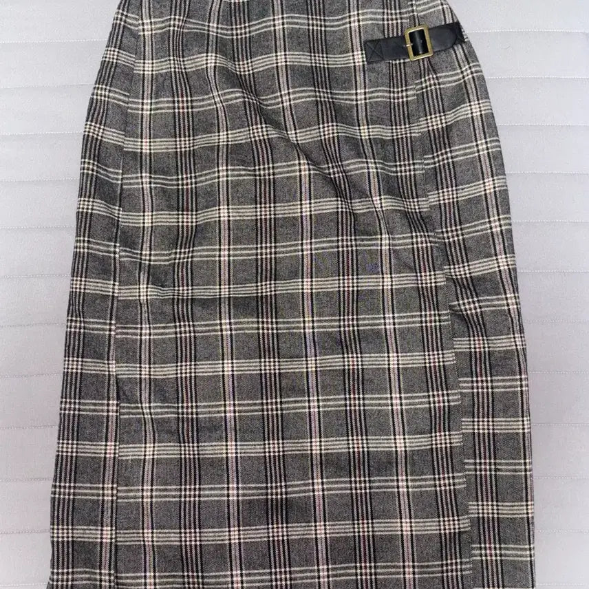 [BUNJANG] Vintage Check Midi Skirt / 빈티지 체크 미디 스커트