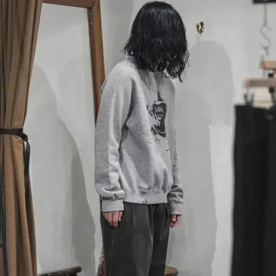 [BUNJANG] Matin Kim 25SS Print Sweatshirt Size 2 / 마티앤선즈 25ss 프린트 스웻 2사이즈